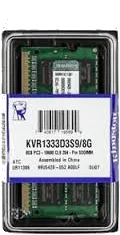 זכרון למחשב נייד KINGSTON SODIMM DDR3 1333MHZ 8192MB CL9