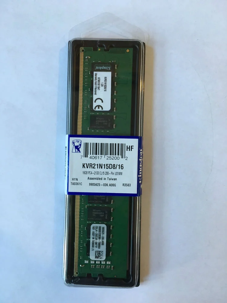 KINGSTON DDR4 16GB 2133MHz DDR4 Non-ECC CL15 DIMM SR x8 PC17000
