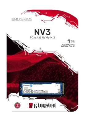 דיסק קשיח Kingston® 1000GB SSD NV3 M.2 2280 NVMe