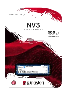 דיסק קשיח Kingston® 500GB SSD NV3 M.2 2280 NVMe