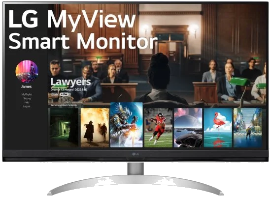 LG 32SQ700S-W - LED 31.5" 4K UHD Smart Monitor HDMI