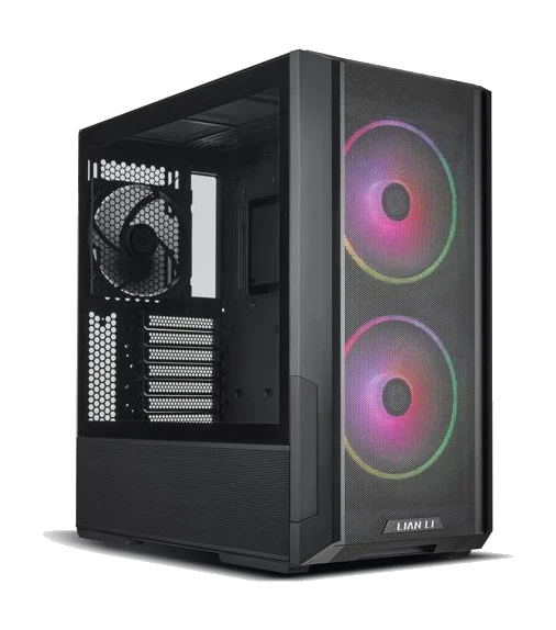 LANCOOL 216R RGB BLACK ,Tool-free, NO PSU ,2X160mm RGB +140mm Fan, 3USB2/3.0, Audio & speaker