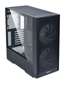 Lancool 206 Black Case ,Tool-free, NO PSU ,2X160mm ARGB , 3USB2/3.0, Audio & speaker – תמונה 5