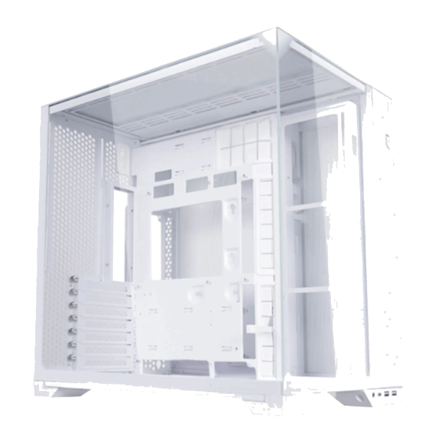 Lian-Li O11 VISION Compact White ,Tool-free, NO PSU , 3USB2/3.0, Audio & speaker – תמונה 2