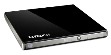 LITE ON Extenal Slim DVD+-RW X8 EUAU108 + SOFTWARE BLACK USB2