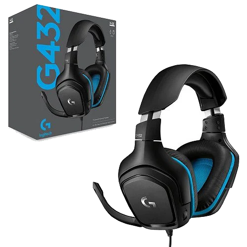 אוזניות למחשב Logitech® G432 7.1 Surround Sound Wired Gaming Headset