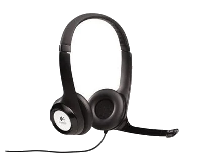 אוזניות למחשב Logitech® Headset H390 (+MIC) SKYPE Certified USB