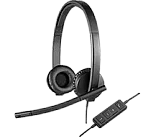 אוזניות למחשב Logitech® Headset H570e (+MIC) SKYPE Certified USB