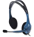 אוזניות למחשב Logitech® Headset PREMIUM STEREO (+MIC) SKYPE Certified
