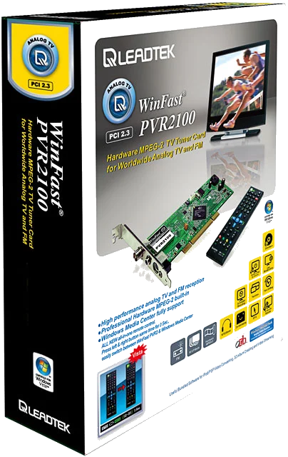 כ.טלביזיה +שלט Leadtek WinFast PVR2100