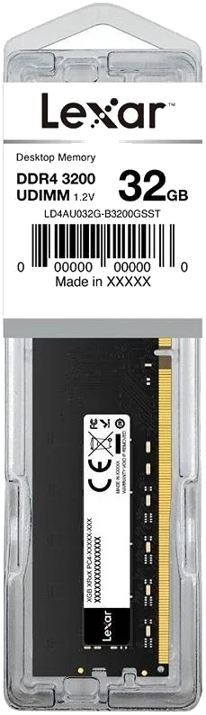 Lexar DIMM 32GB DDR4 3200Mhz 288pin 1.2V Blister Pack