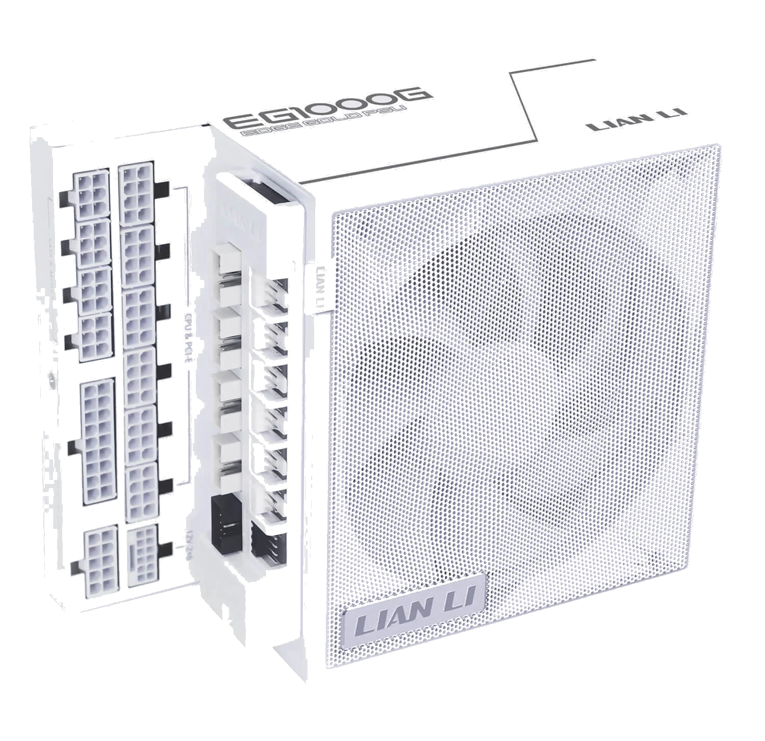 ספק כוח Lian-Li™ Power Supply EDGE 1000W Gold White GOLD 80+ ACTIVE PFC,SATA – תמונה 2