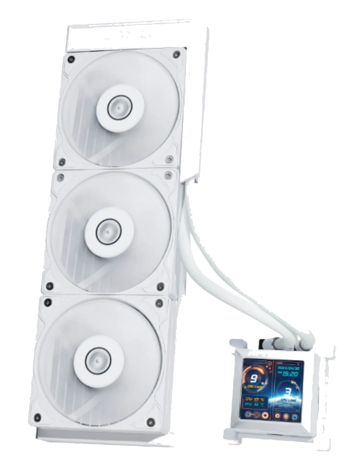 קירור למעבד Lian-Li HydroShift LCD 360S Water Cooler White