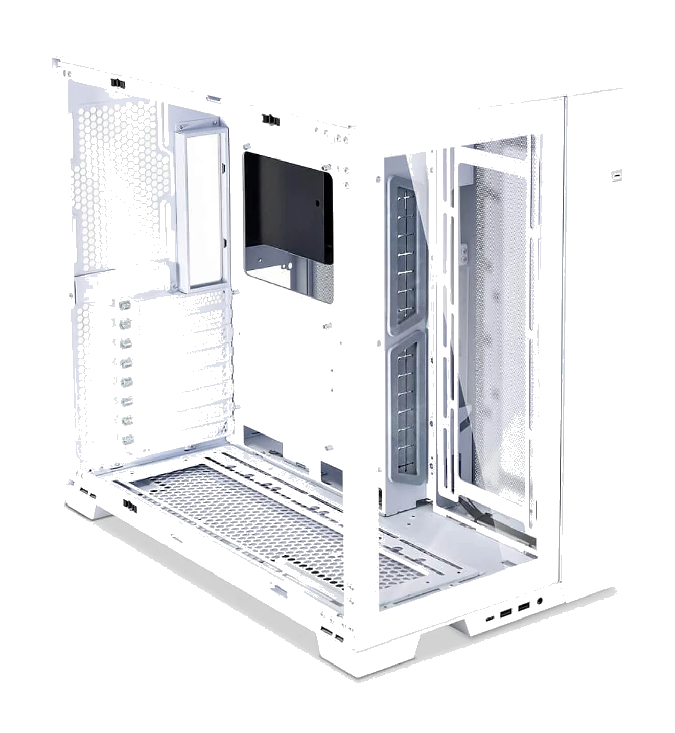 Lian-Li O11 Dynamic EVO WHITE ,Tool-free, NO PSU ,No Fan, 3USB2/3.0, Audio & speaker