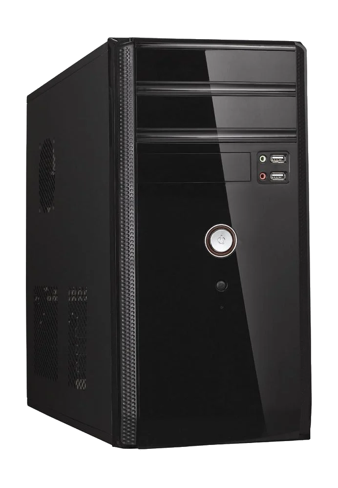 LINKWORLD 1510 500W + 24pin, 80mm Fan, USB2.0,SATA POWER,F.AUDIO ,SILVER/BLACK