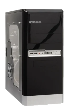 LINKWORLD 81712+ WINDOW 520W + 24pin, 80mm Fan, 4USB2.0 SILVER/BLACK