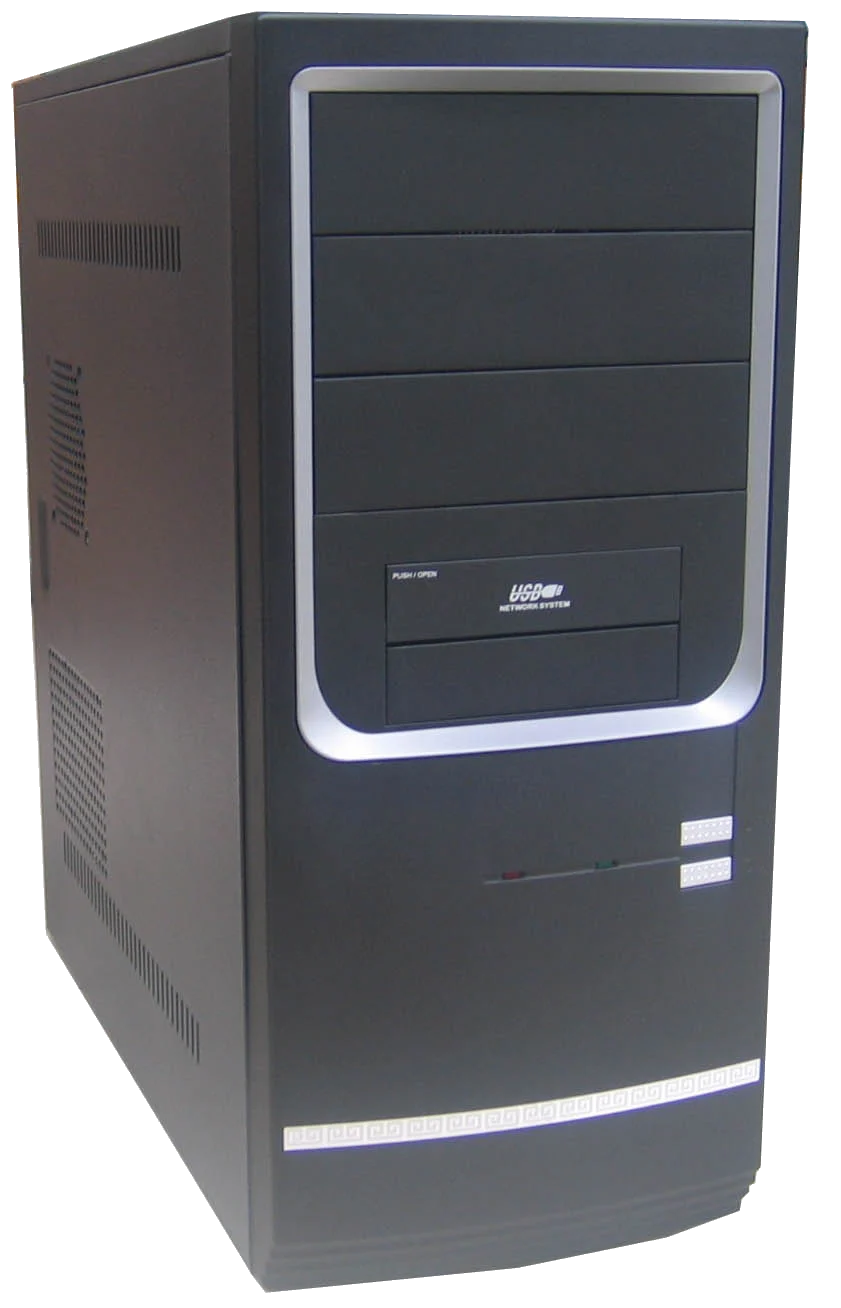 LINKWORLD JZ-1667 500W + 24pin, 80mm Fan, USB2.0,SATA POWER,F.AUDIO ,SILVER/BLACK