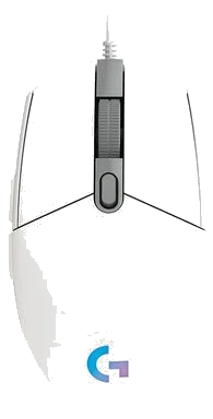 עכבר אופטי Logitech G102 Lightsync Optical Mouse WHITE USB