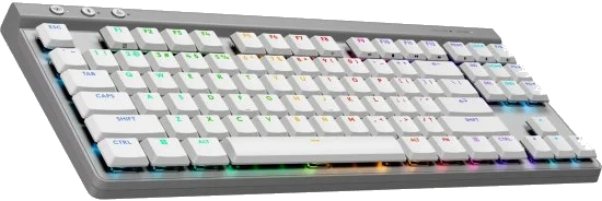 מקלדת Logitech G515 LIGHTSPEED TKL RGB WHITE GAMING KEYBOARD , USB – תמונה 5