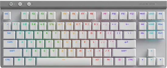 מקלדת Logitech G515 LIGHTSPEED TKL RGB WHITE GAMING KEYBOARD , USB