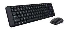 מקלדת ועכבר אלחוטיים Logitech® Cordless Desktop® MK220 ,Vista/WIN7 certified, USB