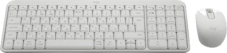 מקלדת ועכבר אלחוטיים Logitech® Cordless Desktop® MK250 ,WIN10/11 certified, USB WHITE – תמונה 2