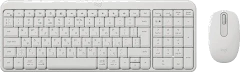 מקלדת ועכבר אלחוטיים Logitech® Cordless Desktop® MK250 ,WIN10/11 certified, USB WHITE