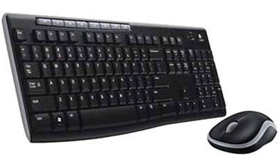 מקלדת ועכבר אלחוטיים Logitech® Cordless Desktop® MK270 ,Vista/WIN7 certified, USB