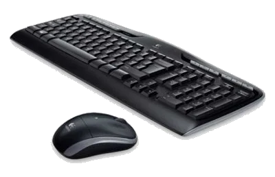 מקלדת ועכבר אלחוטיים Logitech® Cordless Desktop® MK330 ,Vista/WIN7 certified, USB