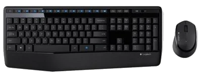 מקלדת ועכבר אלחוטיים Logitech® Cordless Desktop® MK345 ,Vista/WIN7/8/10 certified, USB