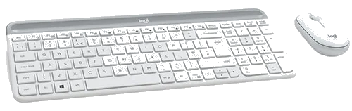 מקלדת ועכבר אלחוטיים Logitech® Cordless Desktop® MK470 Slim WHITE ,WIN7/8/10 certified, USB – תמונה 2