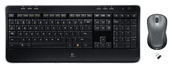 מקלדת ועכבר אלחוטיים Logitech® Cordless Desktop MK520®,Vista/WIN7 certified, USB