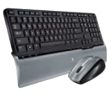 מקלדת ועכבר אלחוטיים Logitech® Cordless Desktop S520®,Vista certified, USB