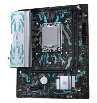 MAXSUN B760M GAMING WiFi GANK DDR5 ,2DualDDR5 4800MHZ ,8CH ,2.5GB+1GB ,HDMI S1700