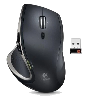 עכבר אופטי אלחוטי Logitech MX Performance Cordless Laser Mouse BLACK USB