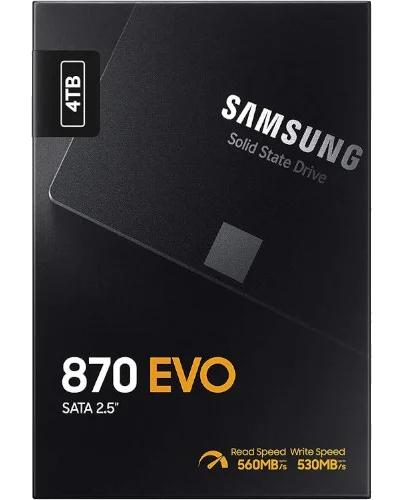 דיסק קשיח Samsung® 870 EVO Series MZ-77E4T0BW 4000GB SSD SATA III