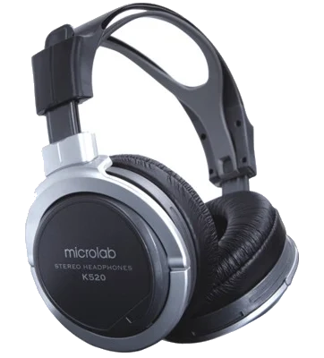 אוזניות למחשב Microlab® K520 K520 Headphone (Neodymium magnet drivers + gold-plated plug