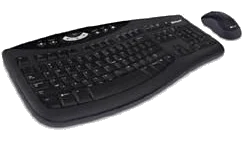 מקלדת ועכבר אופטי Microsoft® Keyboard 2000 + mouse opt , USB