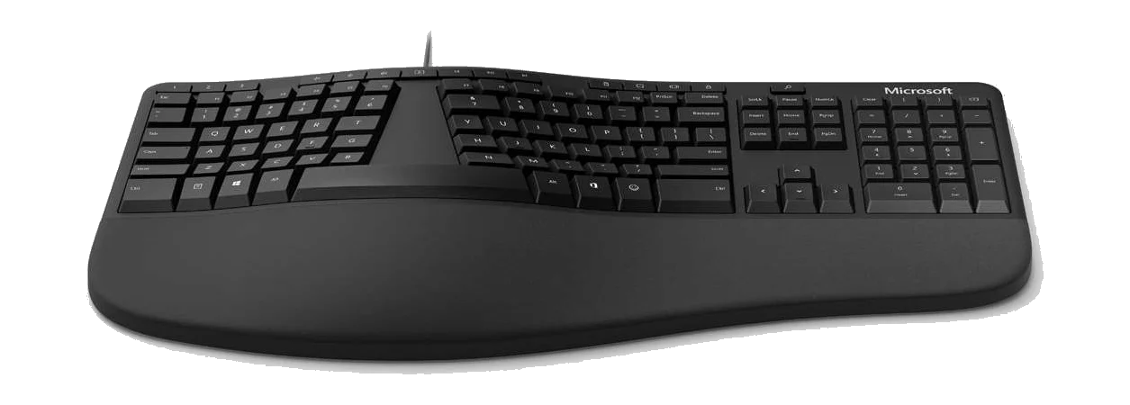 מקלדת ארגונומית Microsoft® DESKTOP ERGONOMIC Keyboard eng/heb, USB