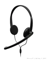 אוזניות למחשב Microsoft® LifeChat LX-1000 (+MIC) SKYPE Certified