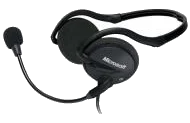 אוזניות למחשב Microsoft® LifeChat LX-2000 (+MIC) SKYPE Certified