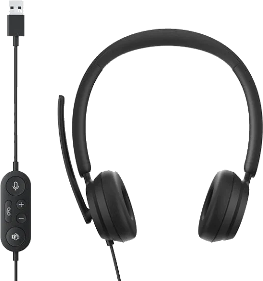 אוזניות למחשב Microsoft® Modern USB Headset AR/EL/IW/TR Hdwr