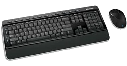 מקלדת ועכבר אלחוטיים Microsoft® Dsktp 3000 BlueTrack,Vista/Win7 certified, USB