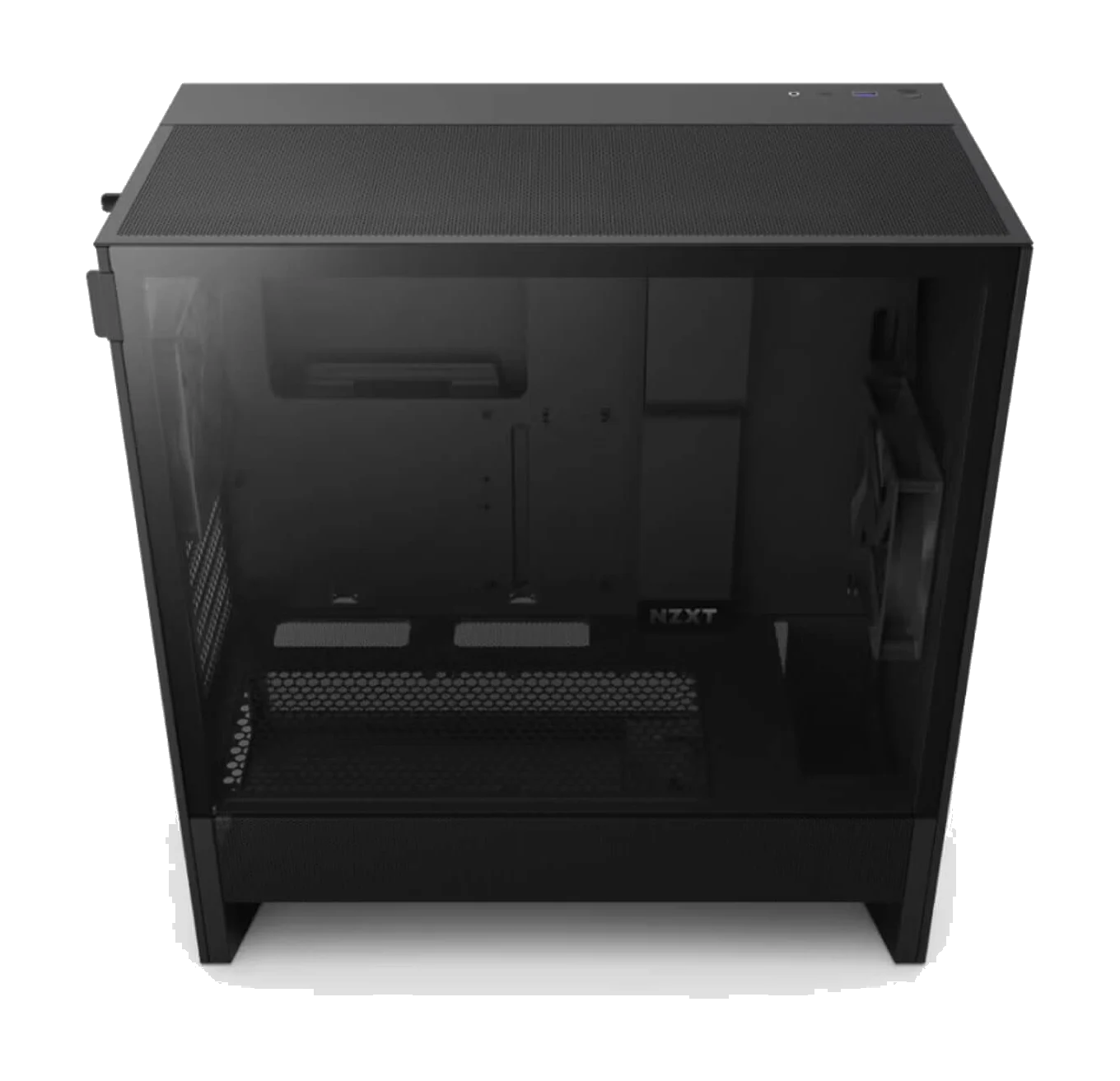 NZXT H5 FLOW BLACK - (2024),Tool-free, without PSU , 2X120mm Fan, USB3.0, Audio & speaker – תמונה 3