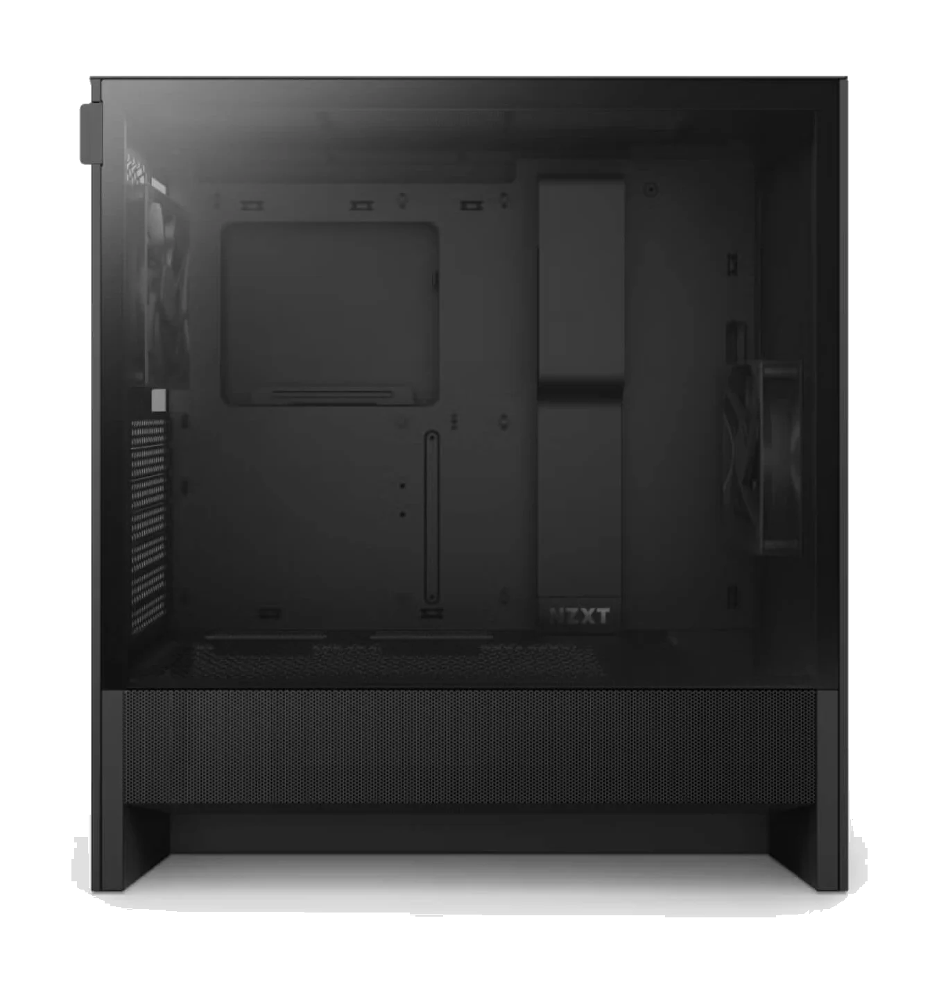 NZXT H5 FLOW BLACK - (2024),Tool-free, without PSU , 2X120mm Fan, USB3.0, Audio & speaker – תמונה 4