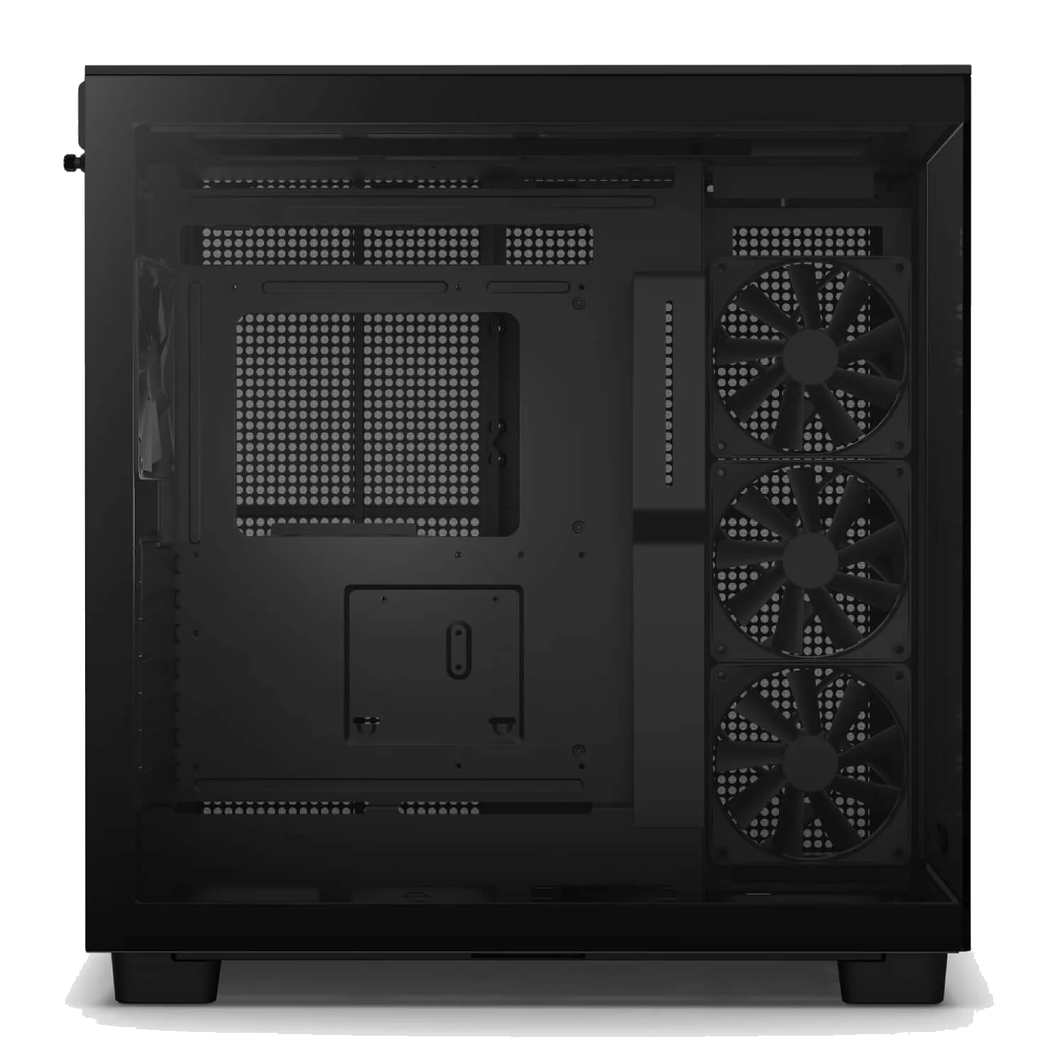 NZXT H9 FLOW Black ,Tool-free, without PSU , 4X120mm Fan, USB3.0, Audio & speaker – תמונה 7