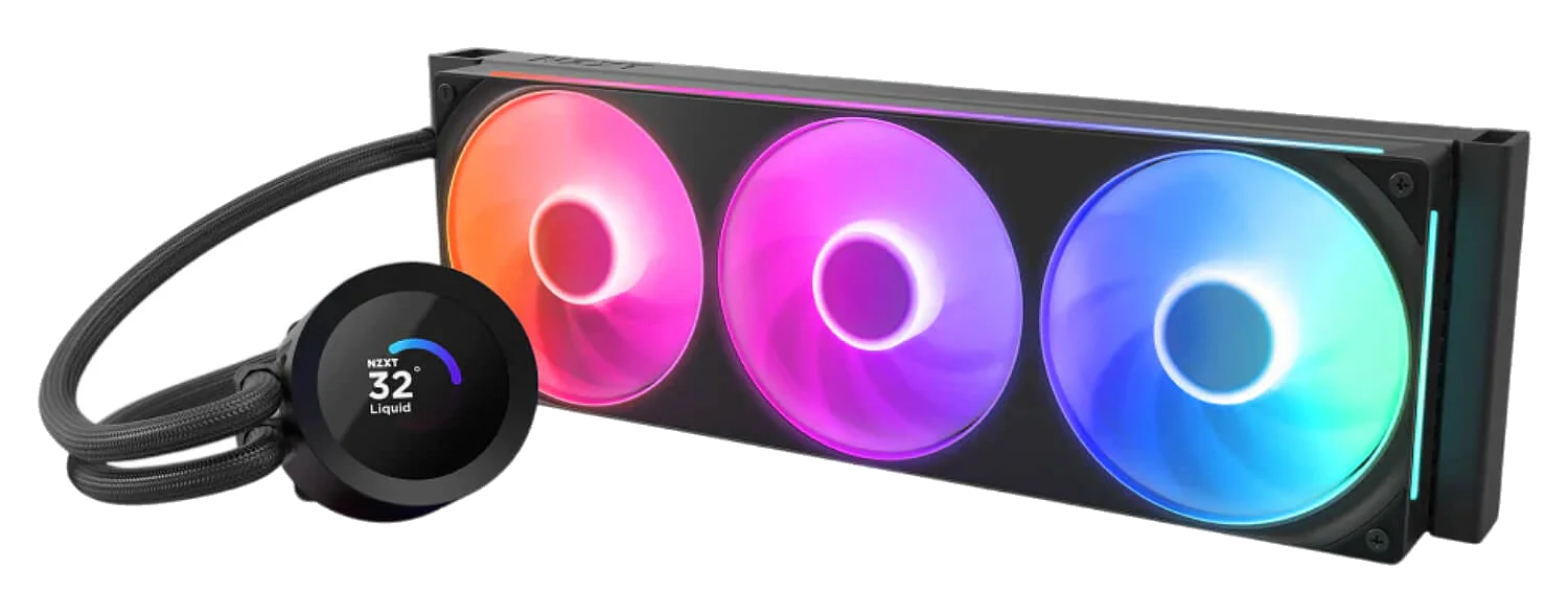 קירור נוזלי למעבד NZXT Kraken Plus 360 RGB 360mm Black – תמונה 2