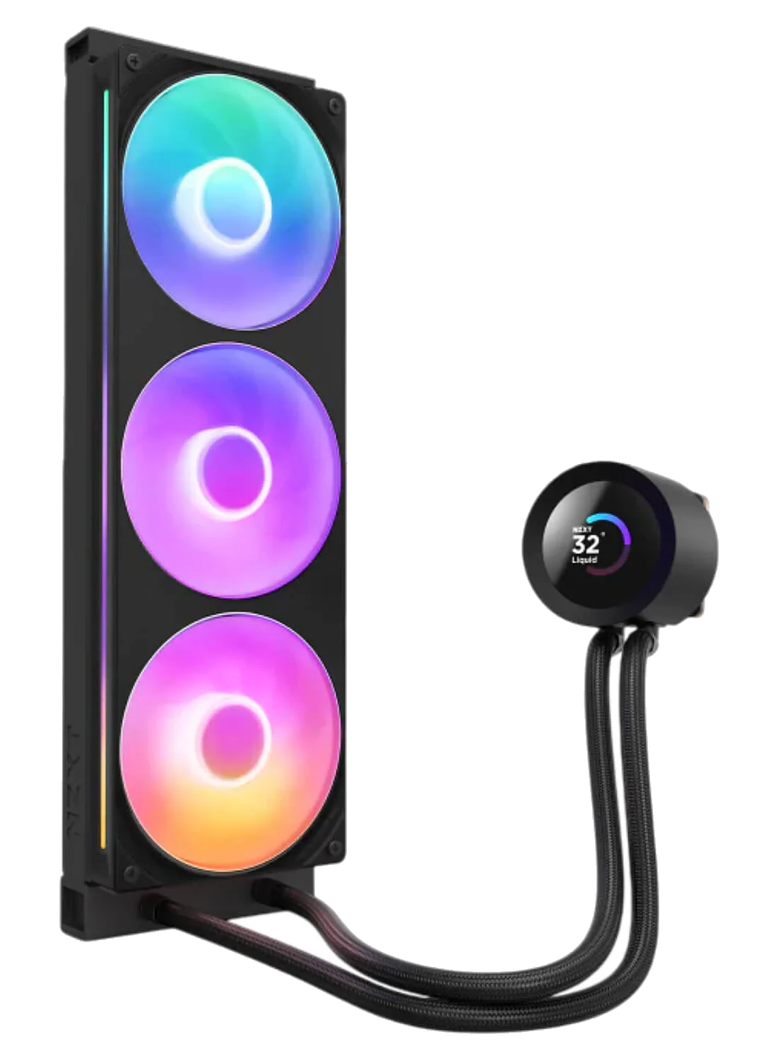 קירור נוזלי למעבד NZXT Kraken Plus 360 RGB 360mm Black – תמונה 3