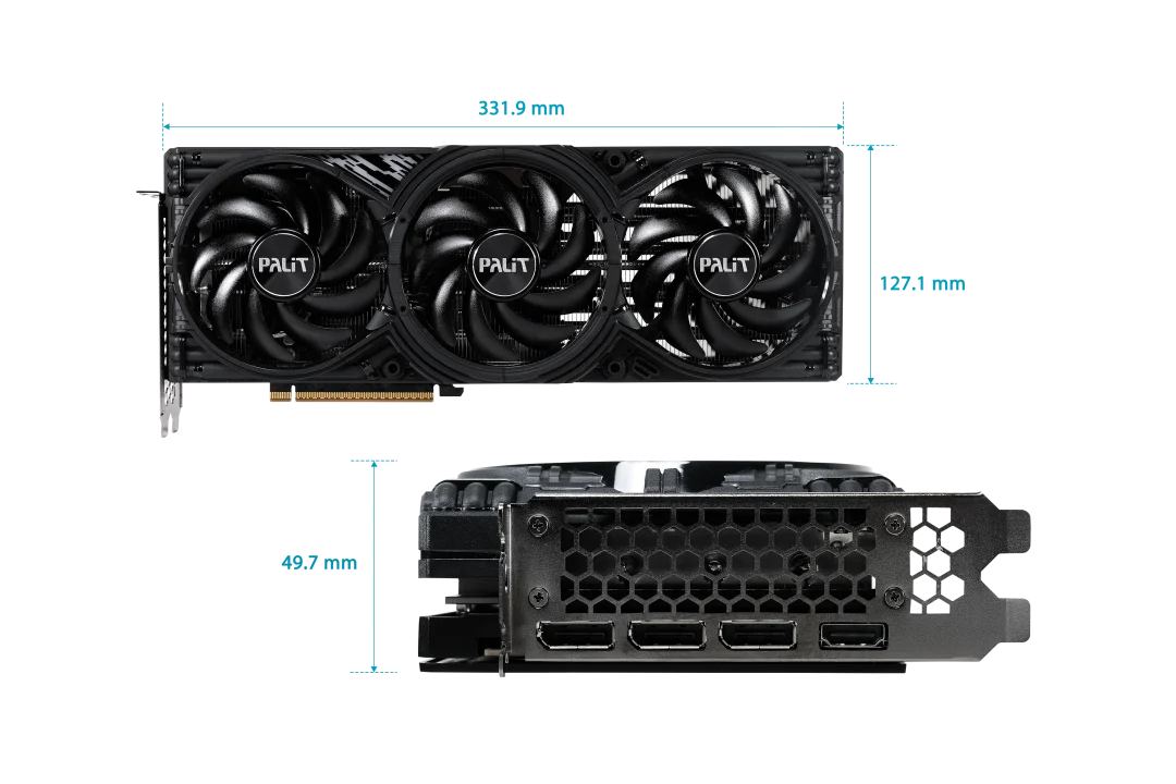 Palit GeForce RTX 5070TI GamingPro-S 16GB GDDR7 3DP+HDMI – תמונה 4