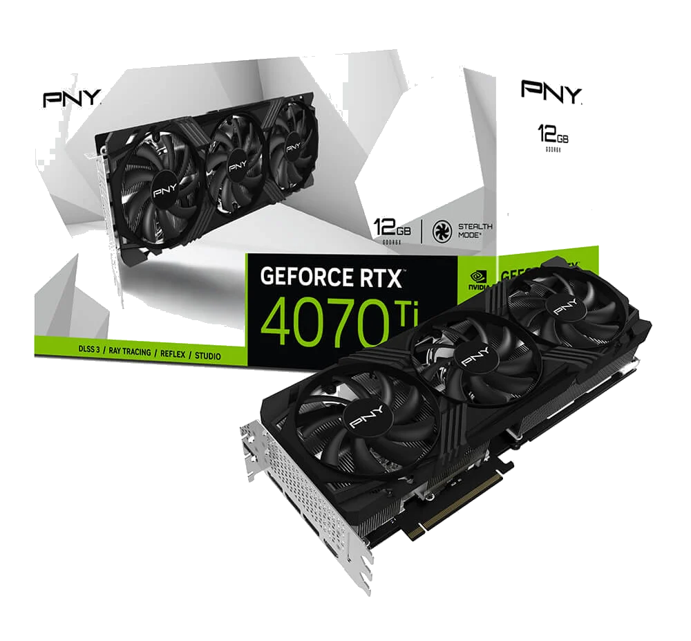PNY nVIDIA Geforce 4070TI 12GB VERTO™ LED Triple Fan DLSS 3 3DP+HDMI